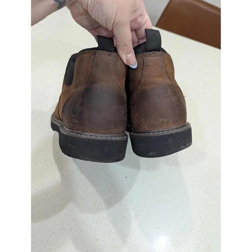 Carhartt CMS4190 Romeo Work Boots Brown Leather Waterproof EH 11.5W